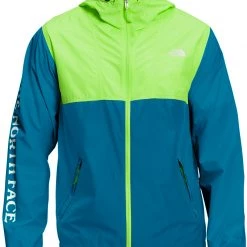 The North Face Men's Cyclone Hoodie Safety Green/banff Blue