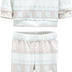 The North Face Infant Girls' Surgent Crew Set Ice Blue Hlfdm Fairisle