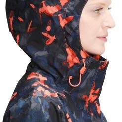 The North Face Women's Printed Venture 2 Jacket Embrglw Ornge Scttrsht -DealsThe North Face Store unnamed file 1267