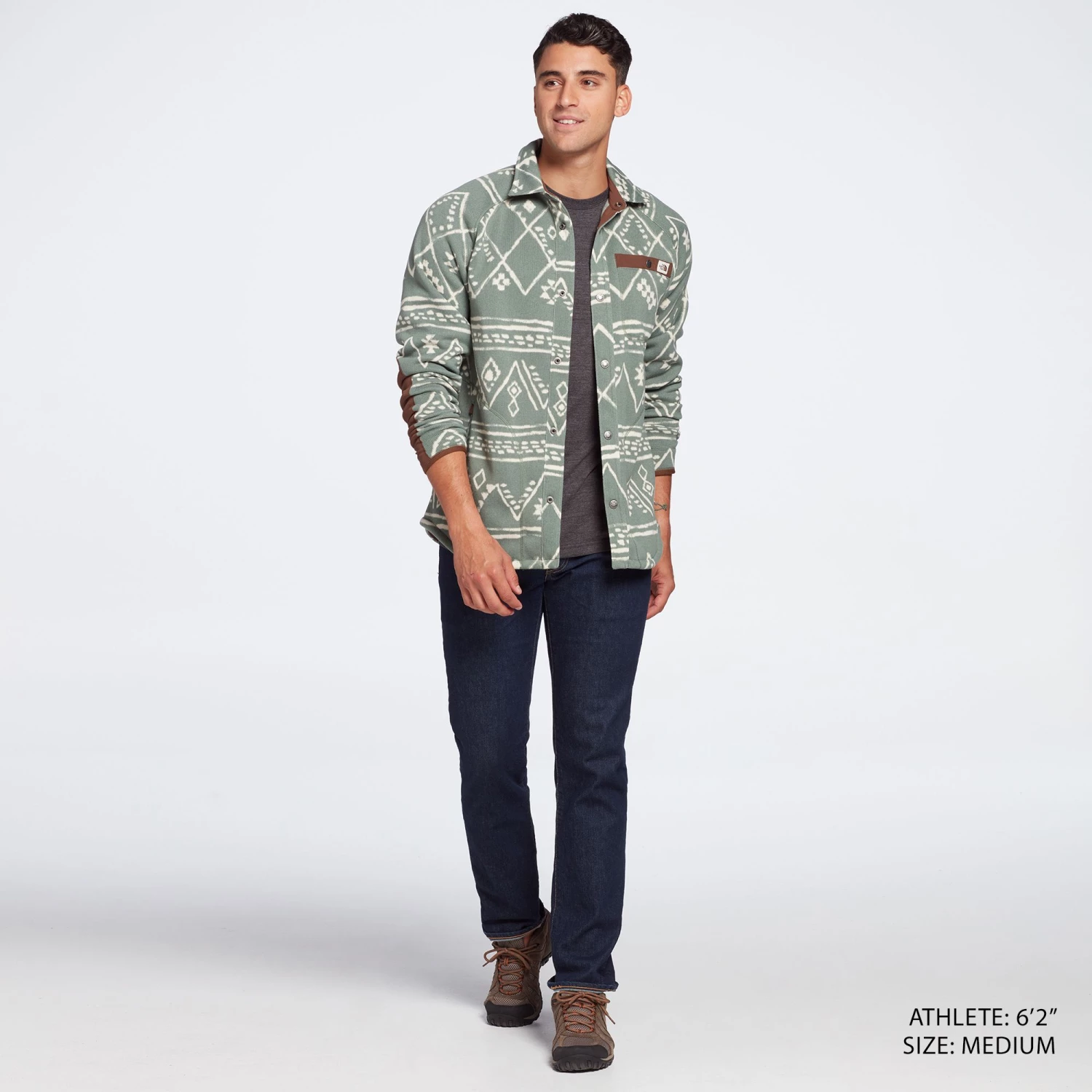 The North Face Men's Printed Gordon Lyons Shirt Jacket Vintge White Klm Geo Prit 2 The North Face Men's Printed Gordon Lyons Shirt Jacket Vintge White Klm Geo Prit - Image 2