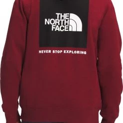 The North Face Men's Box NSE Hoodie Red Violet/tnf Black