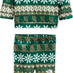 The North Face Infant Boys' Surgent Crew Set Night Green Hlfdme Frisle