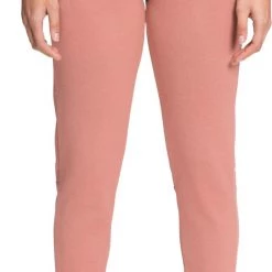 The North Face Women's Exploration Fleece Jogger Pants Vntg Wht Htr/tnf Wht Logo