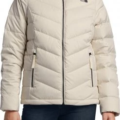 The North Face Women's Alpz Luxe Hooded Jacket Vintage White