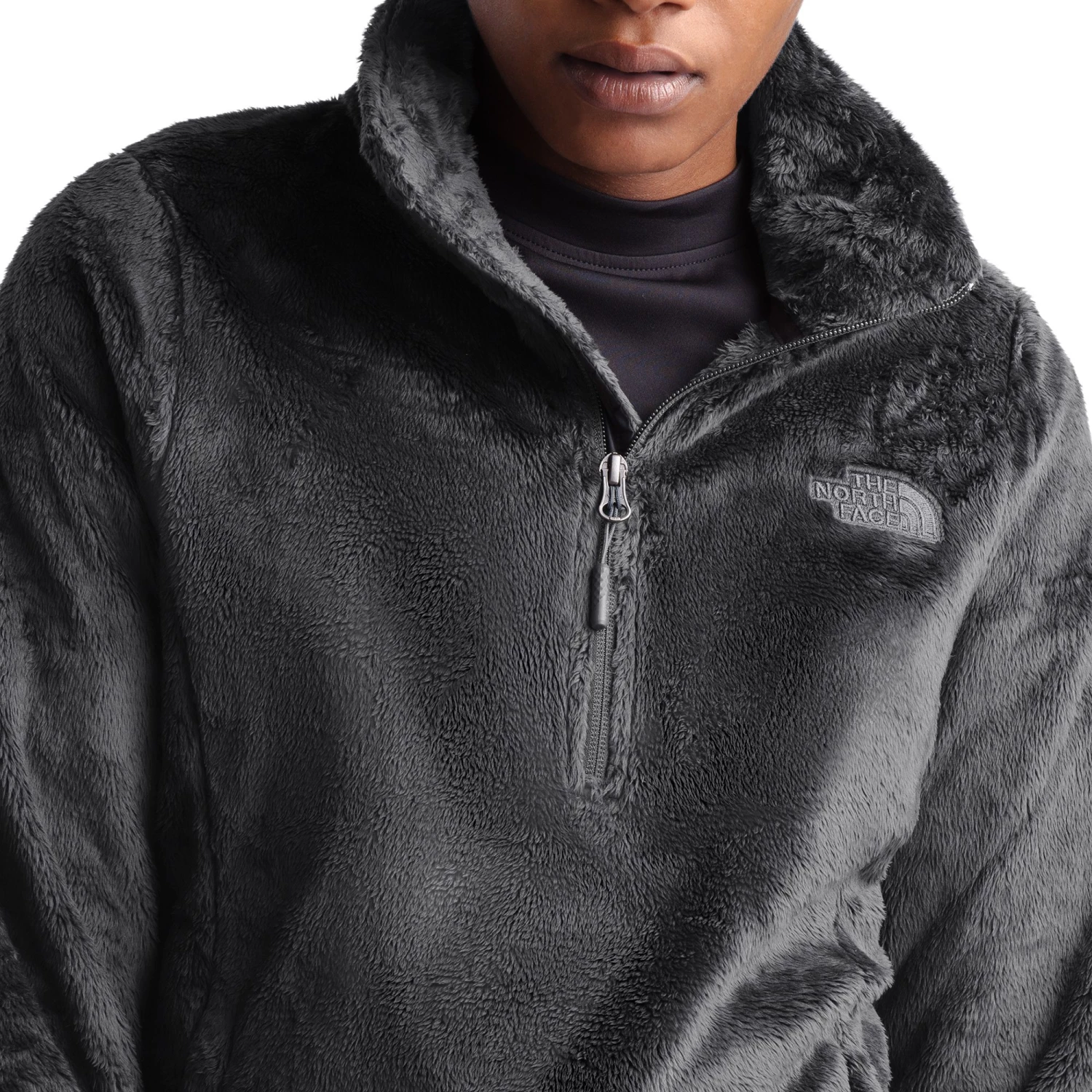The North Face Women's Osito 1/4 Zip Fleece Pullover Asphalt Grey 4 The North Face Women's Osito 1/4 Zip Fleece Pullover Asphalt Grey - Image 4