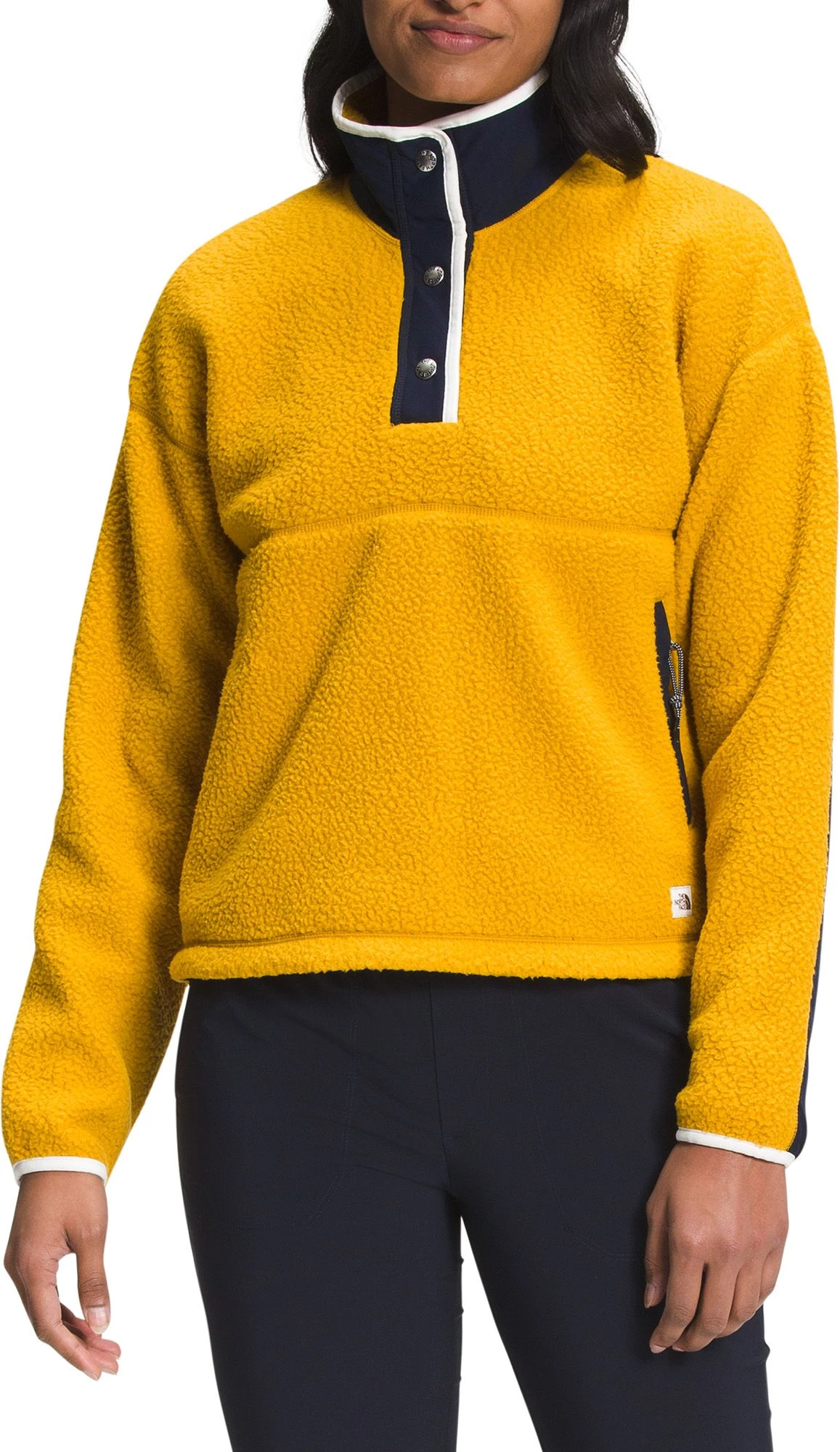 The North Face Women's Cragmont 1/4 Snap Fleece Pullover Wasabi Dazzle Camo Print 1 The North Face Women's Cragmont 1/4 Snap Fleece Pullover Wasabi Dazzle Camo Print