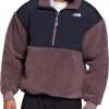 The North Face Men's Platte Sherpa 1/4 Zip Jacket Hawthorne Khaki/tnf Black