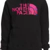 The North Face Women's Pink Ribbon Half Dome Hoodie Tnf Black/mr Pink