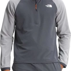 The North Face Men's Tekware 1/4 Zip Fleece Pullover Vanadis Grey/meld Grey
