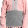The North Face Girls' Glacier 1/4 Zip Fleece Jacket Peach Pink