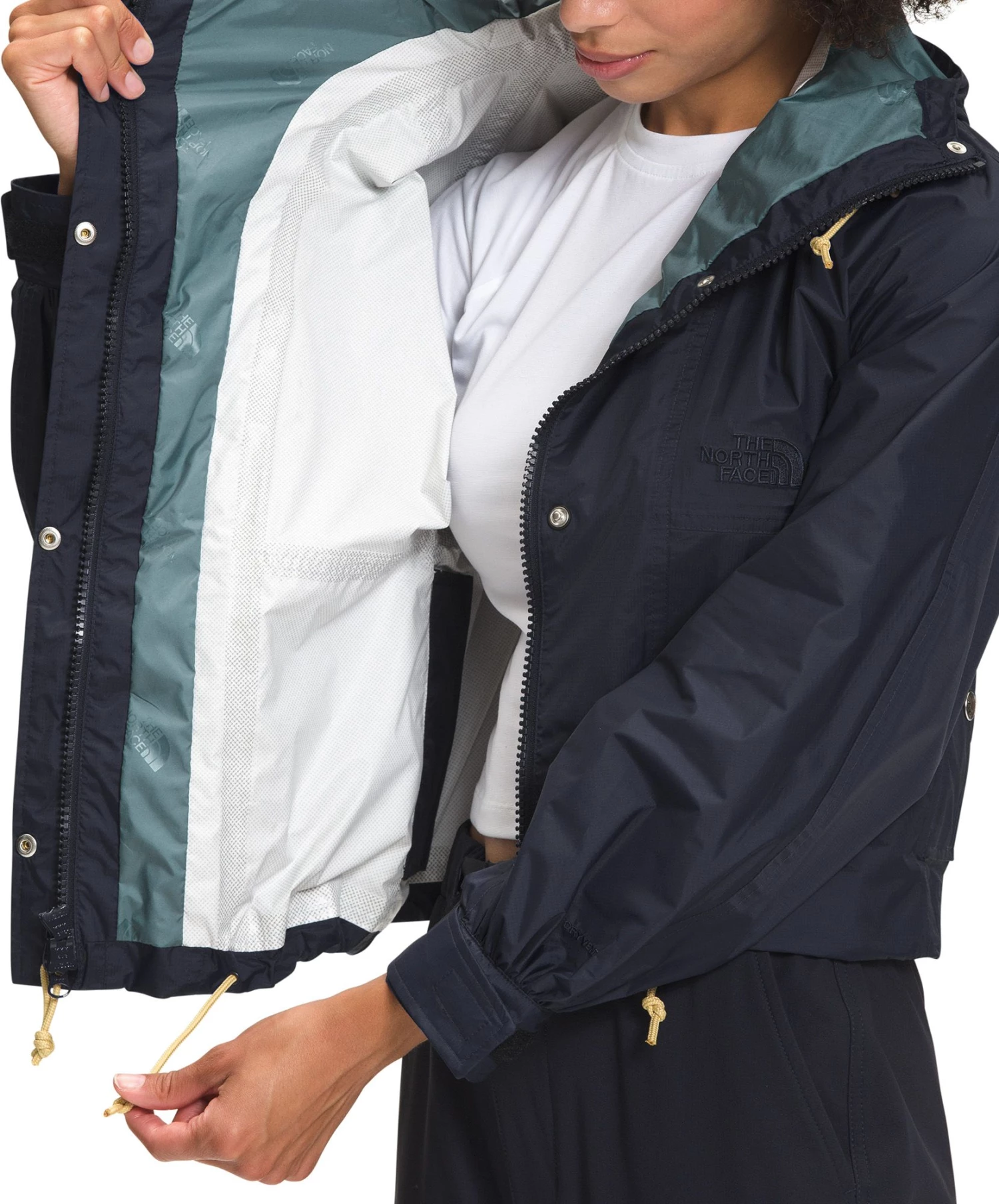 The North Face Women's 78 Rain Top Rain Jacket Aviator Navy 4 The North Face Women's 78 Rain Top Rain Jacket Aviator Navy - Image 4