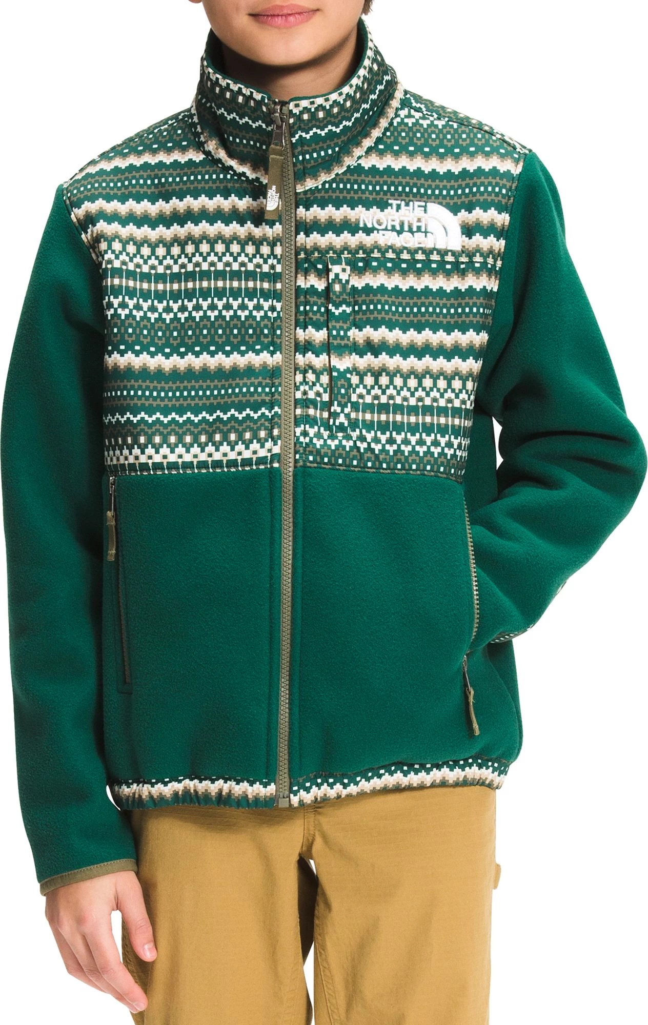 The North Face Boys' Printed '95 Retro Denali Jacket Tnf Bk/tnf Wht Tglne Toss 1 The North Face Boys' Printed '95 Retro Denali Jacket Tnf Bk/tnf Wht Tglne Toss