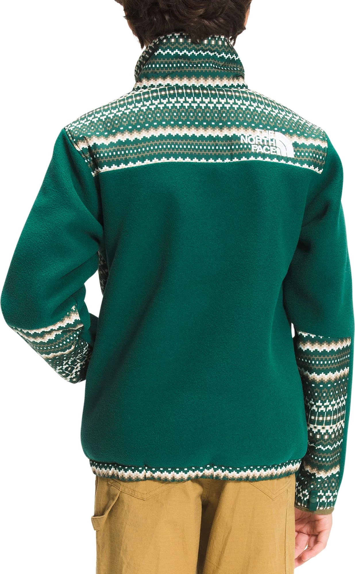 The North Face Boys' Printed '95 Retro Denali Jacket Tnf Bk/tnf Wht Tglne Toss 3 The North Face Boys' Printed '95 Retro Denali Jacket Tnf Bk/tnf Wht Tglne Toss - Image 3