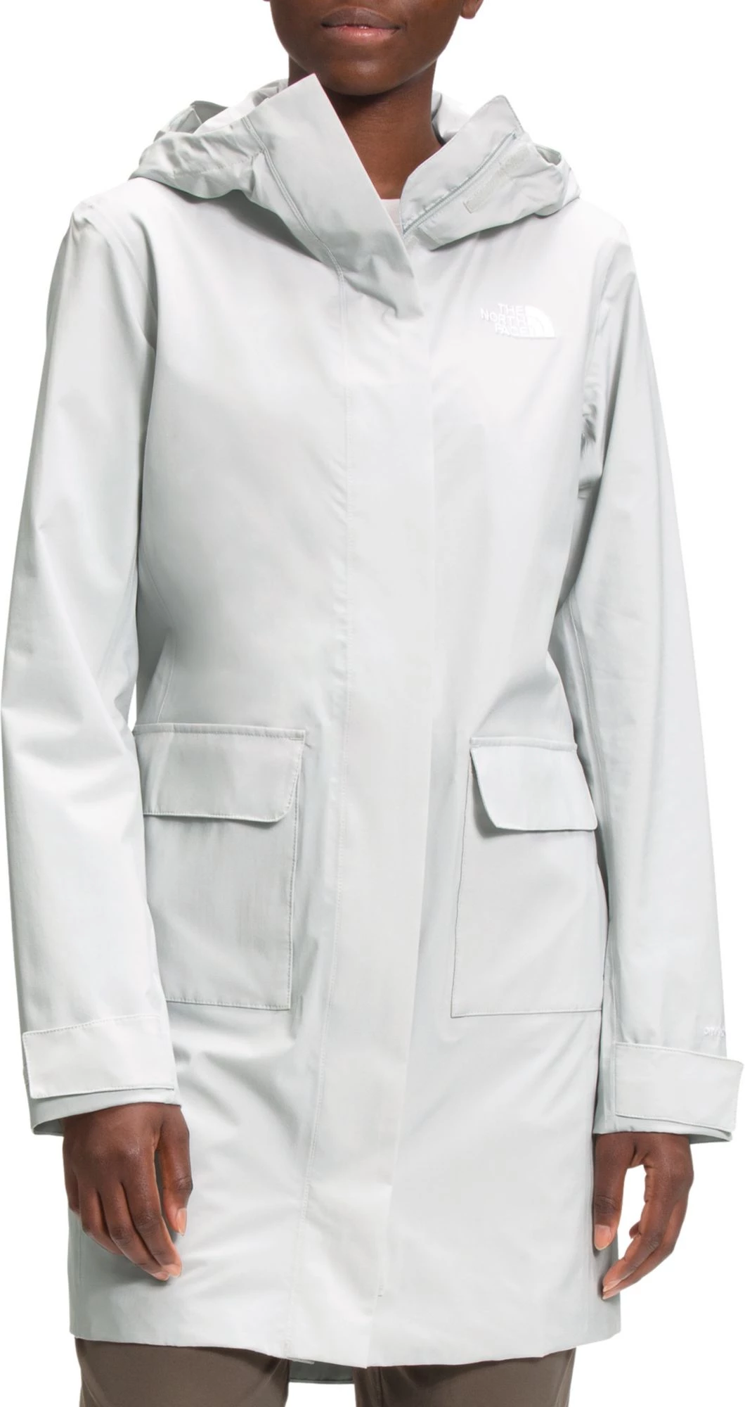 The North Face Women's City Breeze Rain Parka II Tin Grey 1 The North Face Women's City Breeze Rain Parka II Tin Grey