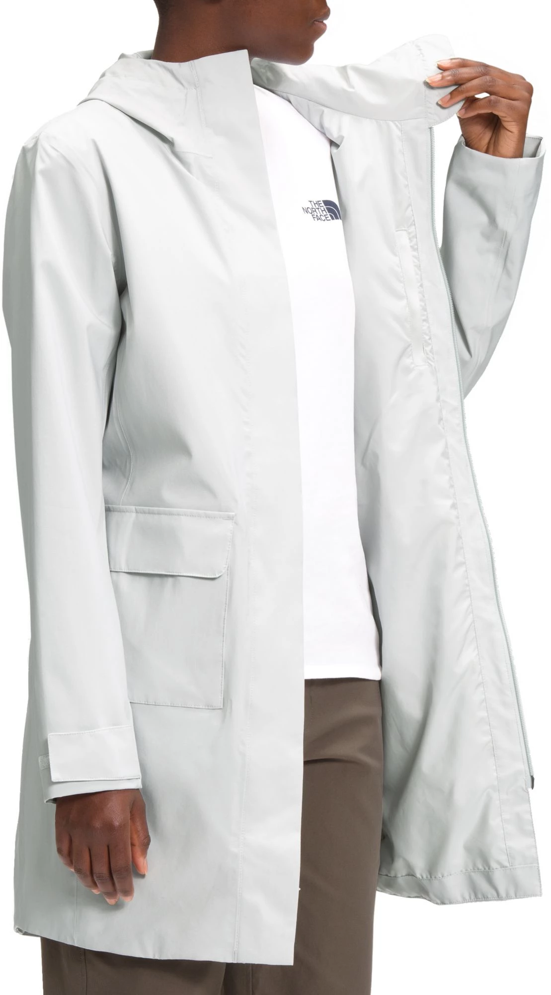 The North Face Women's City Breeze Rain Parka II Tin Grey 4 The North Face Women's City Breeze Rain Parka II Tin Grey - Image 4