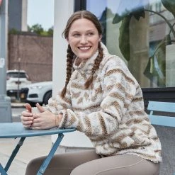 The North Face Women's Printed Ridge Fleece Full-Zip Jacket Minimal Grey Cloudy Dye -DealsThe North Face Store unnamed file 1547