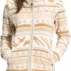 The North Face Women's Printed Crescent Full Zip Jacket Grdn Wht Tnf Mntn Frsl