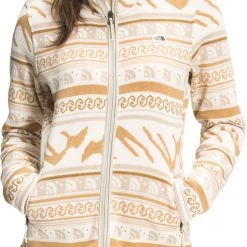 The North Face Women's Printed Crescent Full Zip Jacket Grdn Wht Tnf Mntn Frsl