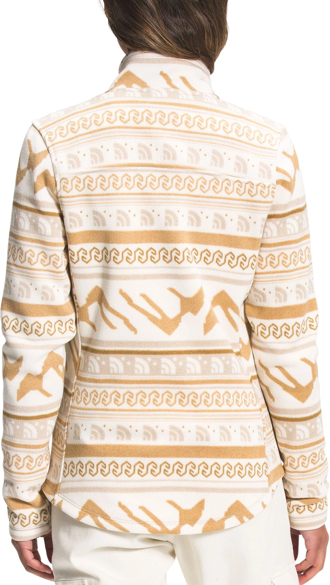 The North Face Women's Printed Crescent Full Zip Jacket Grdn Wht Tnf Mntn Frsl 3 The North Face Women's Printed Crescent Full Zip Jacket Grdn Wht Tnf Mntn Frsl - Image 3