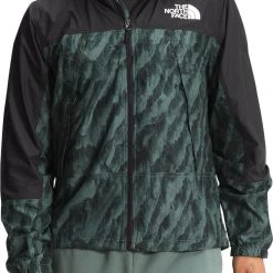 The North Face Men's Hydrenaline Wind Full-zip Wind Jacket Balsam Green