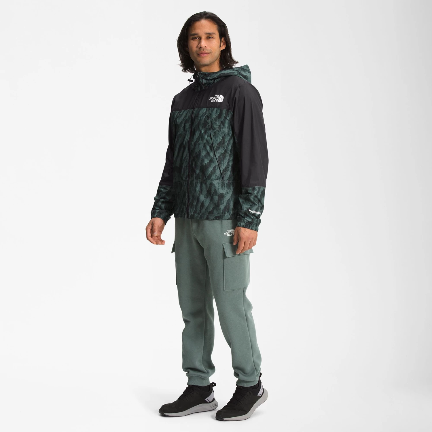 The North Face Men's Hydrenaline Wind Full-zip Wind Jacket Balsam Green 2 The North Face Men's Hydrenaline Wind Full-zip Wind Jacket Balsam Green - Image 2