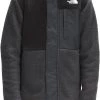 The North Face Boys' Forrest Mixed Media Full Zip Jacket Asphalt Grey