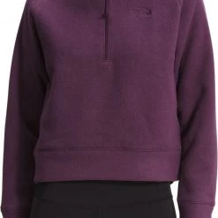 The North Face Women's City Standard Microfleece 1/4 Zip Pullover Tnf Black Heather