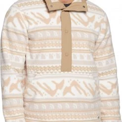 The North Face Men's Printed Carbondale 1/4 Snap Fleece Jacket Mntryblmtfrslprnt/mntrybl