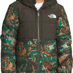 The North Face Boys' Reversible Mount Chimbo Full Zip Hooded Jacket Cordovan