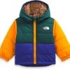 The North Face Infant Boys' Reversible Mount Chimbo Full Zip Hooded Jacket Ponderosa Green