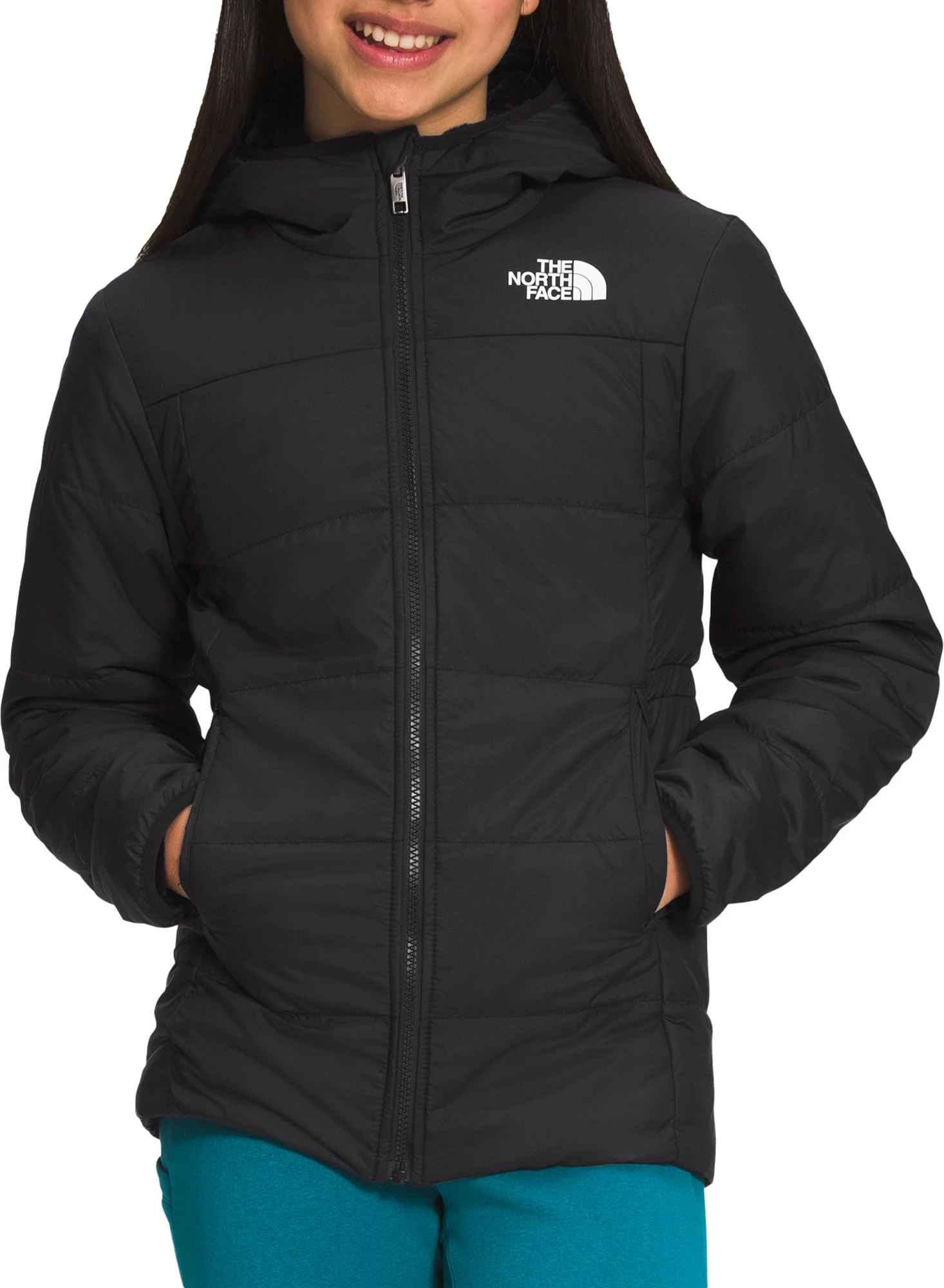 The North Face Girls' Reversible Mossbud Parka Wild Ginger 1 The North Face Girls' Reversible Mossbud Parka Wild Ginger