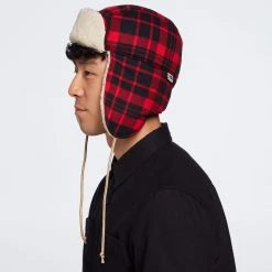 The North Face Canvas Trapper Hat For Men Tnf Rd Hrtg Med 2 Clr Pld -DealsThe North Face Store unnamed file 1908