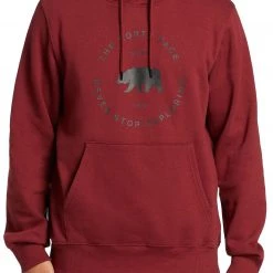 The North Face Mens Circle Front Bear Hoodie Cordovan