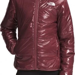 The North Face Girls' Printed Reversible Mossbud Jacket Wild Ginger