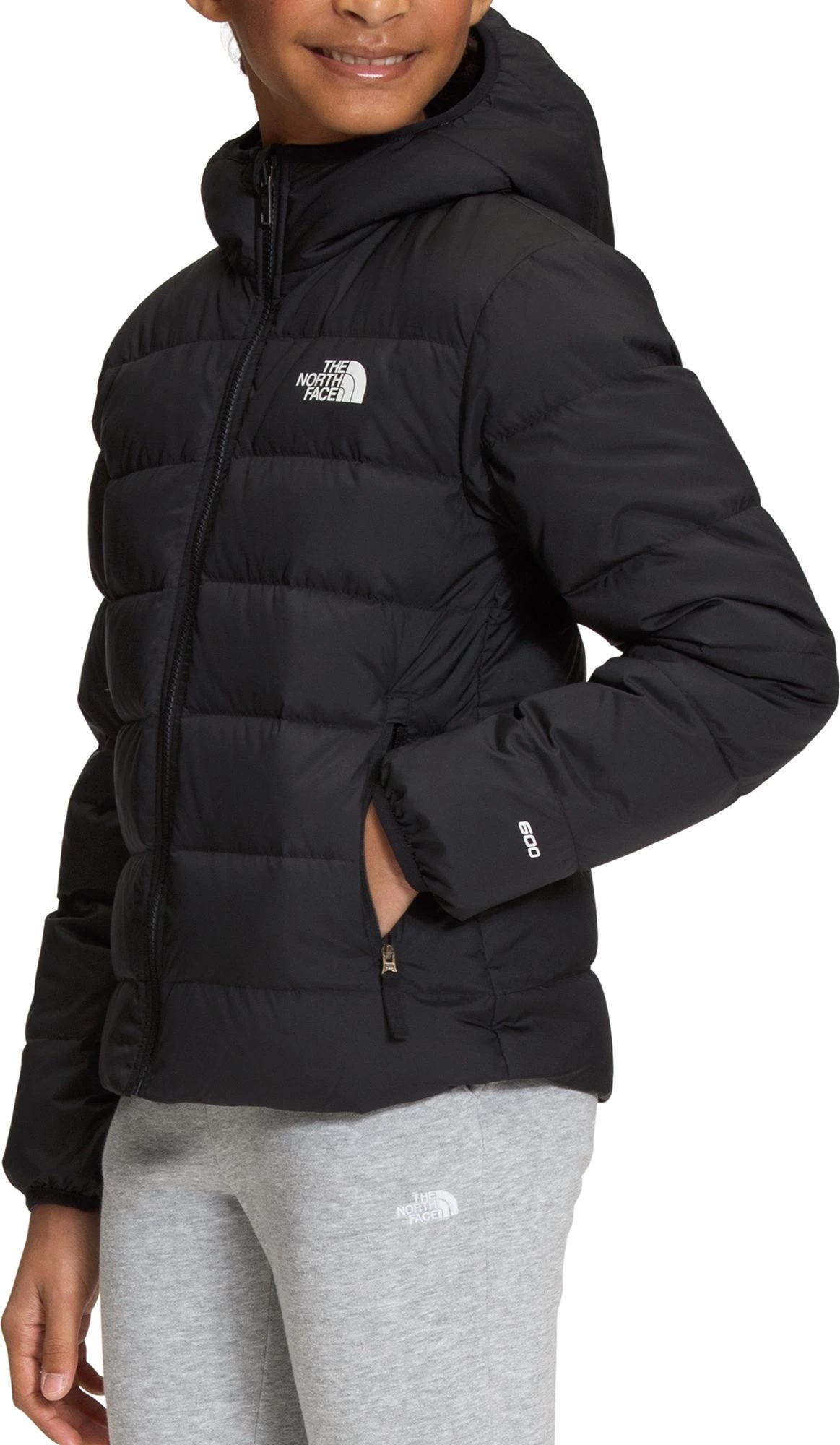 The North Face Girls' Reversible North Down Jacket Tnf Black 3 The North Face Girls' Reversible North Down Jacket Tnf Black - Image 3