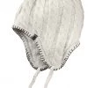 The North Face Women's Fuzzy Earflap Beanie Moonlight Ivory