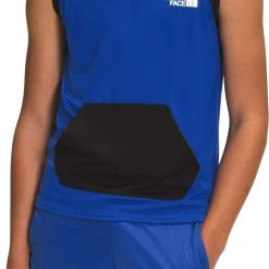 The North Face Boys Never Stop Sleeveless Hoodie For Boys' Tnf Blue