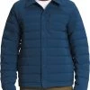 The North Face Men's Belleview Stretch Down Shirt Jacket Shady Blue