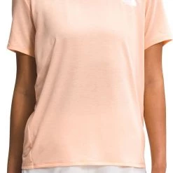 The North Face Women's Wander Short Sleeve T-Shirt Apricot Ice