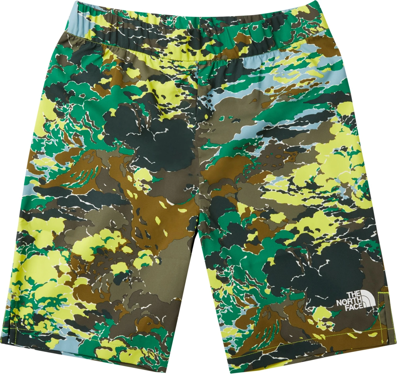 The North Face Boys' On Mountain Shorts Sulphur Sprng Grn Cld Cmo 1 The North Face Boys' On Mountain Shorts Sulphur Sprng Grn Cld Cmo