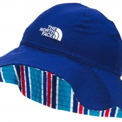 The North Face Youth Baby Brimmer Hat For Girls' Mrdn Blu/pntd Strpe Print