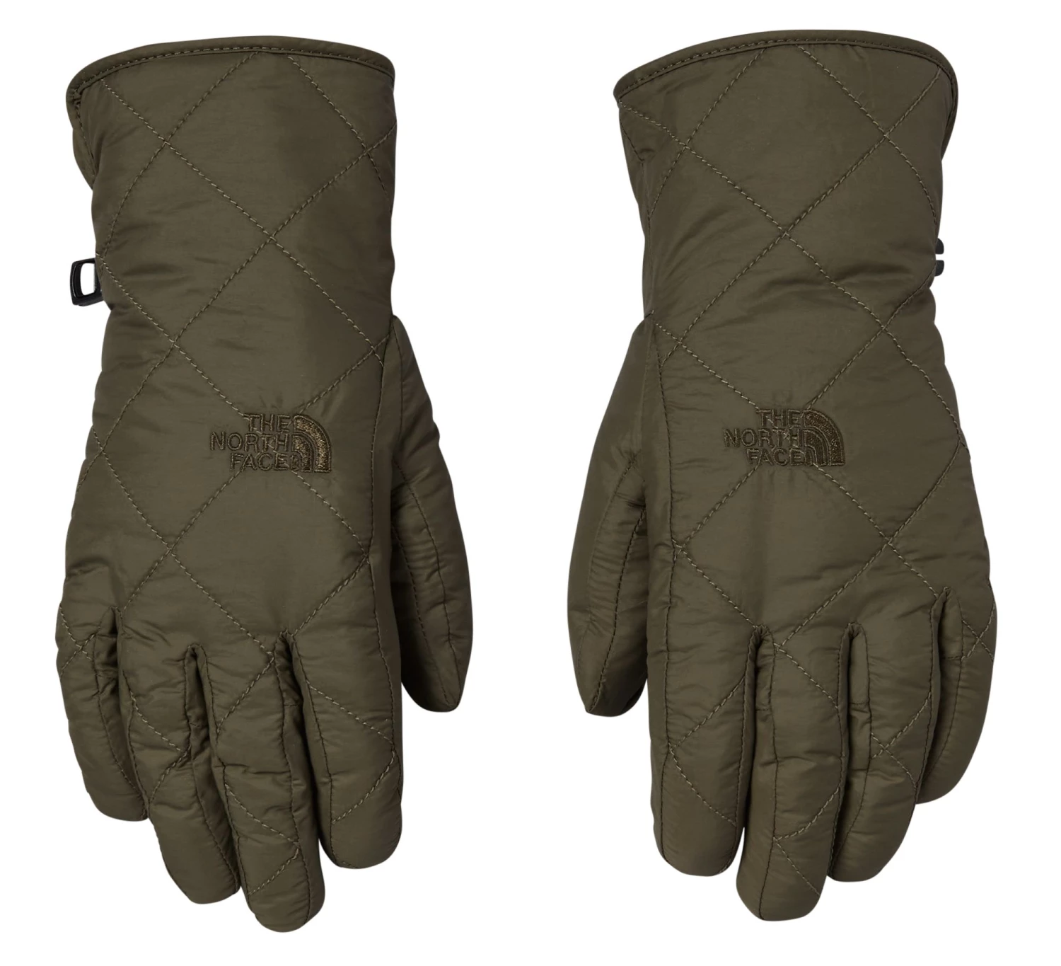 The North Face Women's Rosie Quilt Gloves New Taupe Green 2 The North Face Women's Rosie Quilt Gloves New Taupe Green - Image 2