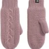 The North Face Women's Cable Minna Mittens Gardenia White