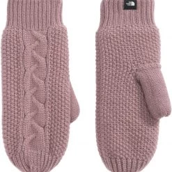 The North Face Women's Cable Minna Mittens Gardenia White