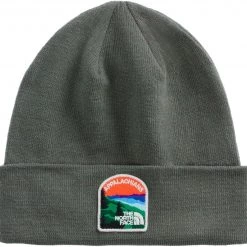 The North Face Men's Embroidered Earthscape Beanie Tnf Dark Grey Heather