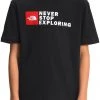 The North Face Boys' Graphic Short Sleeve T-Shirt Tnfblack/tnfwhite/fieryrd