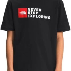 The North Face Boys' Graphic Short Sleeve T-Shirt Tnfblack/tnfwhite/fieryrd
