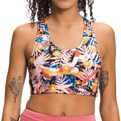 The North Face Women's Printed Midline Sports Bra Tnf Blck Intl Ws Print