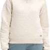 The North Face Women's Long 1/4 Zip Pullover Gardeniawhitewhiteheather