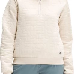 The North Face Women's Long 1/4 Zip Pullover Gardeniawhitewhiteheather